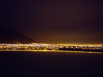 Night skyline of Arequipa