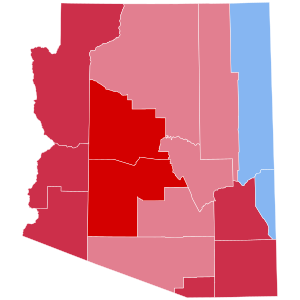 Wyniki wyborów prezydenckich w Arizonie 1984.svg