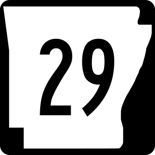 <span class="mw-page-title-main">Arkansas Highway 29</span> State highway in Arkansas, United States