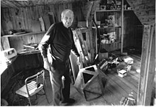 Artist Al Carbee in his Maine attic.jpg