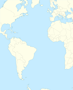 Mapa lokalizacyjna Oceanu Atlantyckiego
