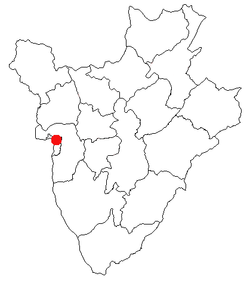 Location of Bujumbura