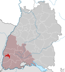 Kaart van Freiburg im Breisgau