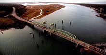 Aerial view of Bullards Bridge