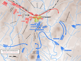 Battle of Gettysburg, July 1, 1863, Nightfall - ru.svg