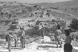 <span class="mw-page-title-main">Operation Ha-Har</span> 1948 Israeli assault on village cluster