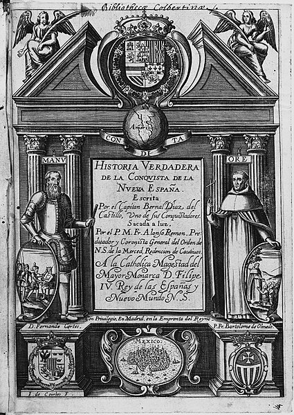 Title page of the 1632 edition of the Historia verdadera