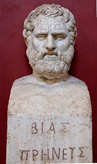 Bias of Priene ancient Greek philosopher, one of the Seven Sages