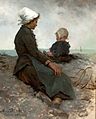 Sur le rivage, Pourville, 1886, Anna Bilińska-Bohdanowicz.