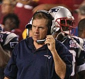 New England Patriots coach Bill Belichick in 2009 Bill Belichick 8-28-09 Patriots-vs-Redskins.jpg