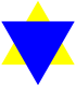Blue triangle jew.svg