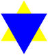 Blue triangle jew.svg