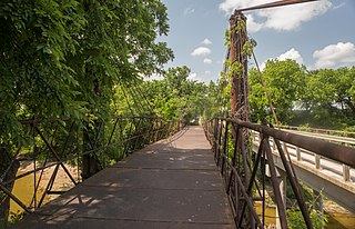 <span class="mw-page-title-main">Bluff Dale Suspension Bridge</span> Bridge in Bluff Dale, Texas