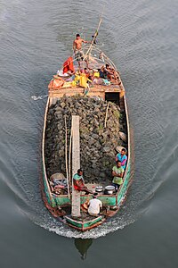 Boat in the Jamuna Bridge West Bank Eco-Park, Bangladesh