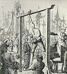 Depiction of Stede Bonnet's execution Bonnet execution.jpg