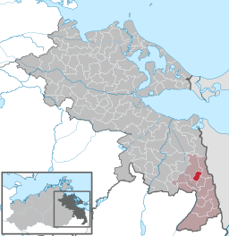 Läget för kommunen Boock i Landkreis Vorpommern-Greifswald