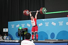 Boys +85 kg Weightlifting 2018 YOG 39.jpg