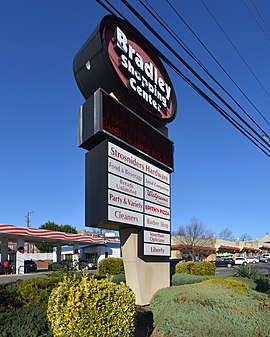 Bradley Shopping Center sign
