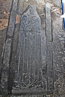 Robert Ratcliffe married Joan, Lady Cromwell, commemorated by a brass at Tattershall Brass of Joan, Lady Cromwell, Tattershall (12247949843).jpg