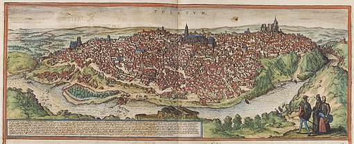 Toledo as depicted in the Civitates orbis terrarum (1572)