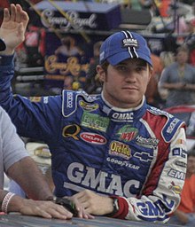 Brian Vickers won the Busch Series championship at the age of 20. BrianVickersAugust2006 (cropped).jpg