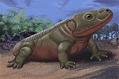 Life restoration of the Permian amphibian Broiliellus Broiliellus olsoni.jpg