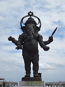 Bronze statue of Ganesha at the Khlong Khuean Ganesh International Park, Khlong Khuean, Chachoengsao.
