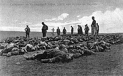 Csatamezőn elesett bolgár katonák