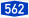 Bundesautobahn 562 number.svg