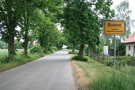 South entrance to the village