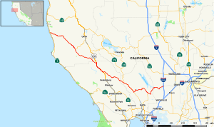 California State Route 128 Map.svg