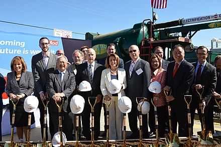 Groundbreaking for electrification project, July 21, 2017