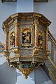 * Nomination Pulpit 17th century with Evangelists, sculptor unknown. Church of Saint Antony of Padua in St. Ulrich in Gröden. --Moroder 16:32, 25 August 2018 (UTC) * Promotion Very good quality. --Peulle 16:59, 25 August 2018 (UTC)