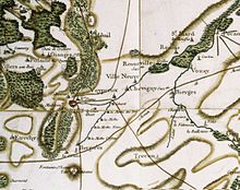 Sur la carte de Cassini : tour de Montaimé (au sud-ouest).