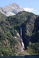 Le cascade du lac d'Oô