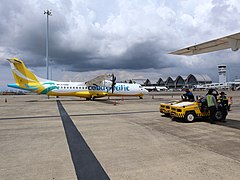 Cebu Pacific ATR aircraft at MCIA runway