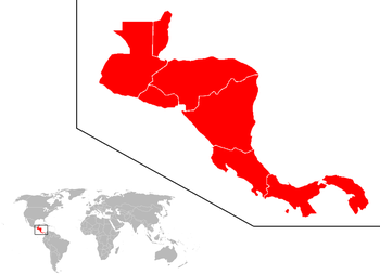 Ubicación del subcontinente centroamericano en...