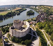Château Gaillard (The Strong Castle), Normandy, France - the most favourite residence of King Richard I of England (build by him in the years 1196 - 1198)