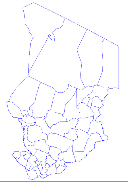 Departments of Chad Chad departments.png
