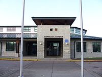 Charles E. London Secondary School entrance front, 2005-09-12.JPG