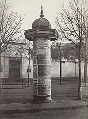 Colonne affiches pour les théâtres Cie Morris, ca. 1865