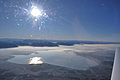 Въздушна снимка на Кимзе през зимата