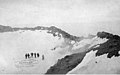 Climbers on a snow slope on the side of a mountain, possibly Mount Rainier National Park, ca 1895 (WASTATE 2066).jpeg