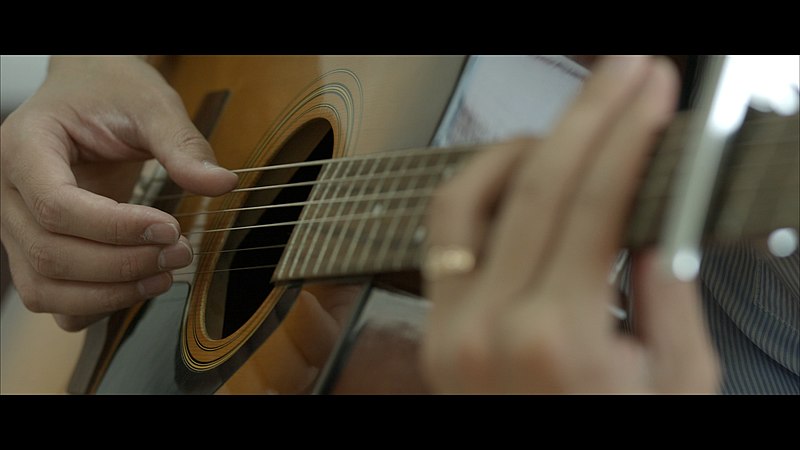 File:Close up of an acoustic guitar being played.jpg