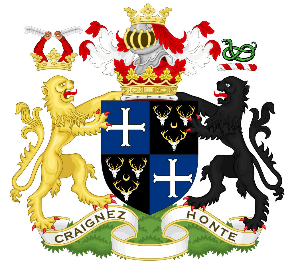 Coat of Arms of the Duke of Portland.svg