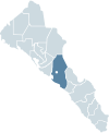 州内のクリアカンの位置の位置図
