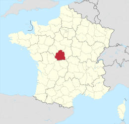 Indre – Localizzazione