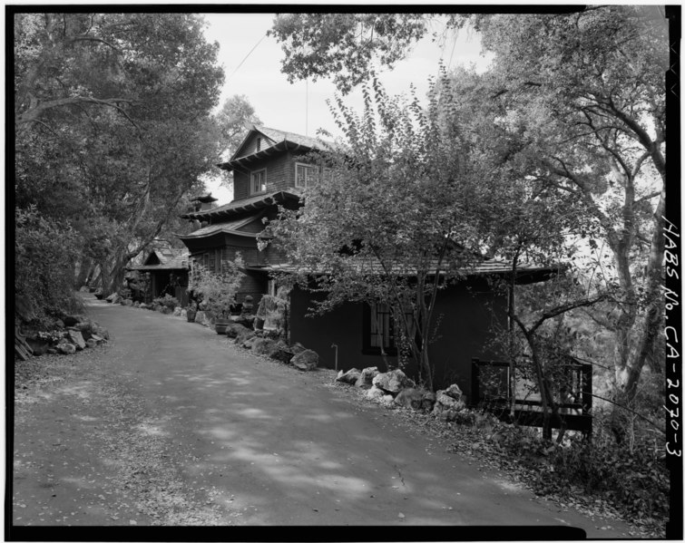 File:DISTANT VIEW LOOKING NORTHWEST - Yung See San Fong (House), 16660 Cypress Way, Los Gatos, Santa Clara County, CA HABS CAL,43-LOSGA,2-3.tif