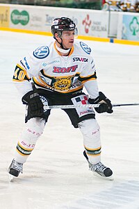 Paille playing for Ilves during the 2012-13 NHL lockout. Daniel Paille 2012 2.jpg