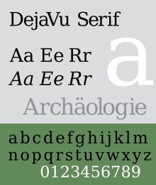 DejaVu Serif DejaVuSerifSpecimen.svg